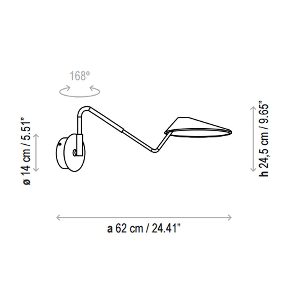 Nón Lá 03 Wall Light - Diagram