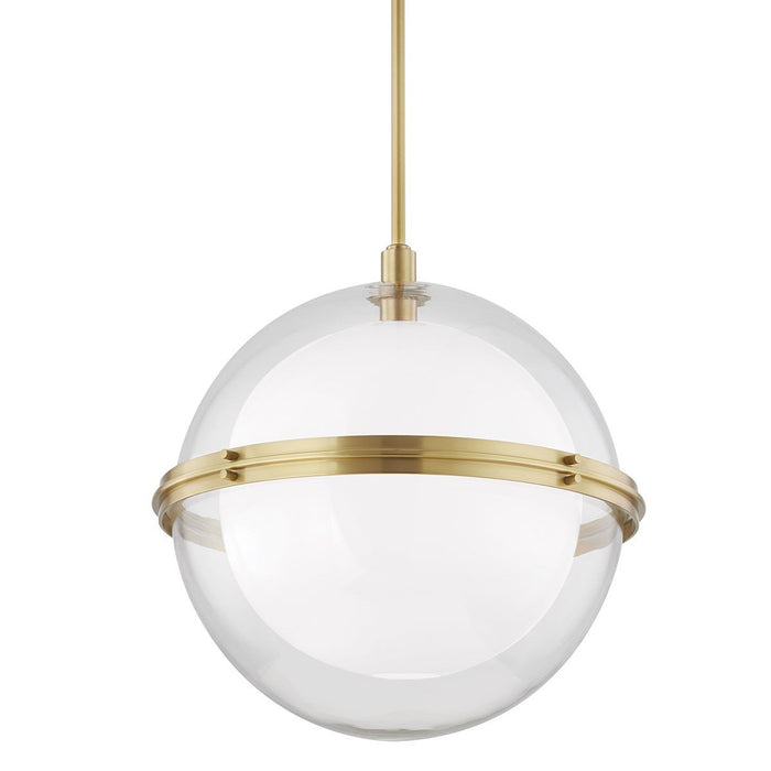 Northport Large Pendant - Aged Brass