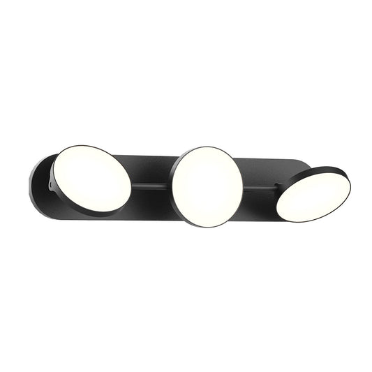 Novel 3-Light LED Bath Bar - Black Finish