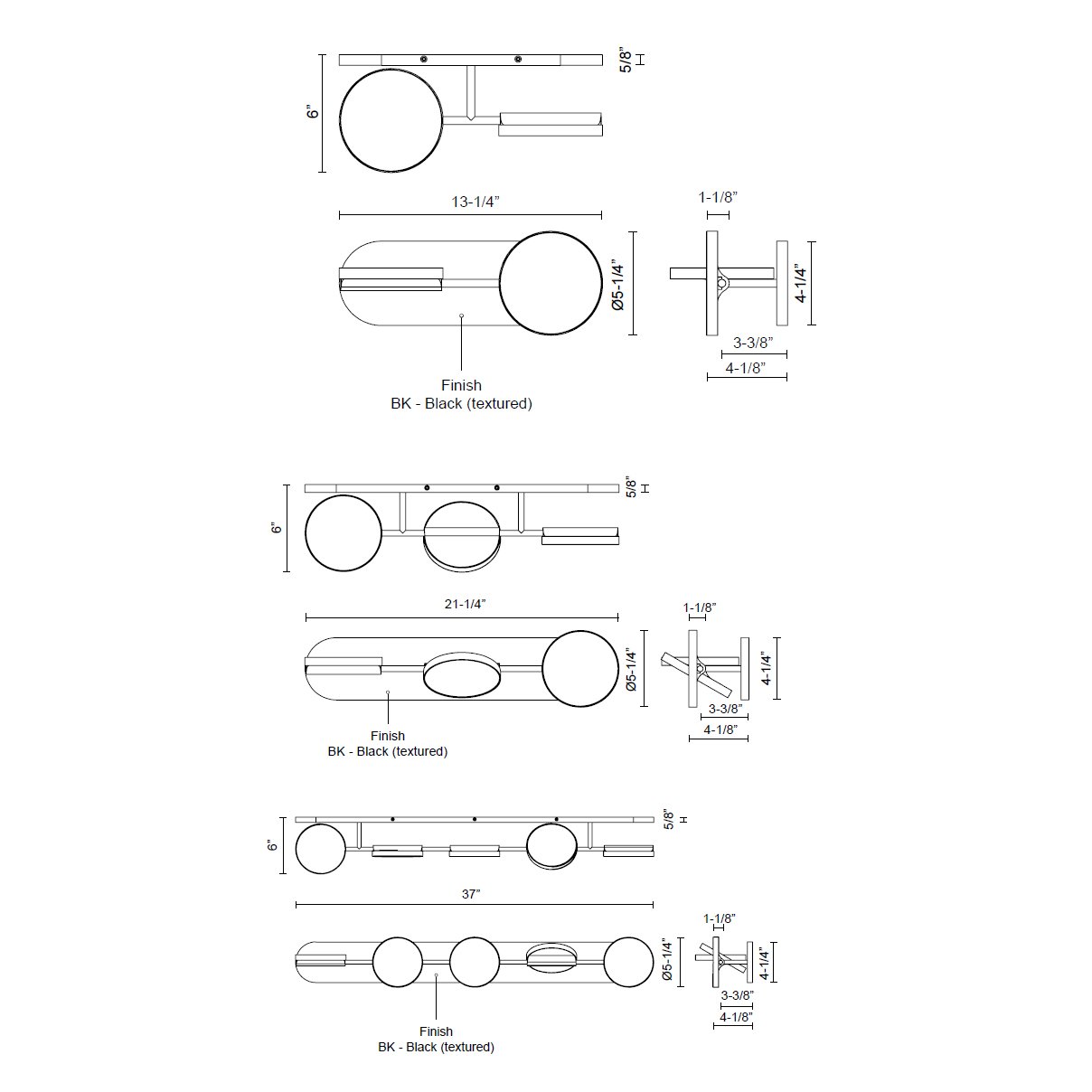 Novel LED Bath Bar - Diagram