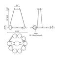 Load image into Gallery viewer, Novel LED Chandelier - Diagram
