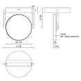 Load image into Gallery viewer, Novel LED Semi-Flushmount - Diagram
