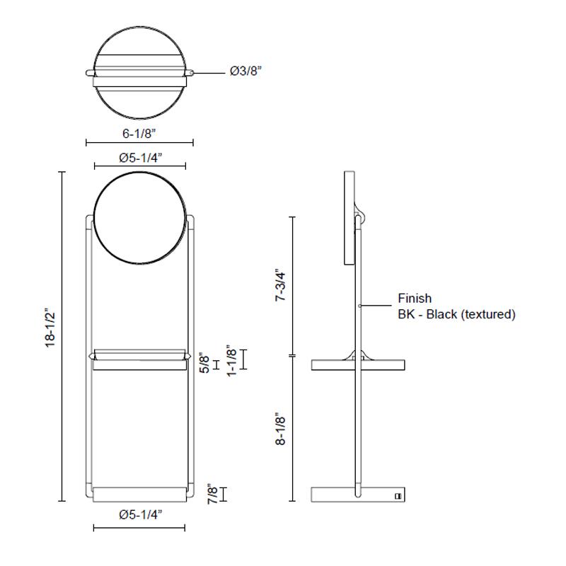 Novel LED Table Lamp Diagram