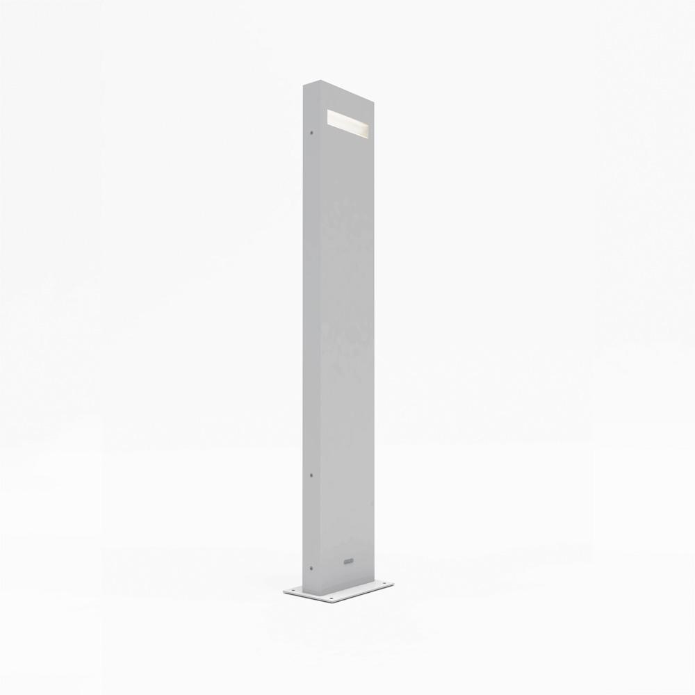 Nuda Large Outdoor LED Bollard - White Finish