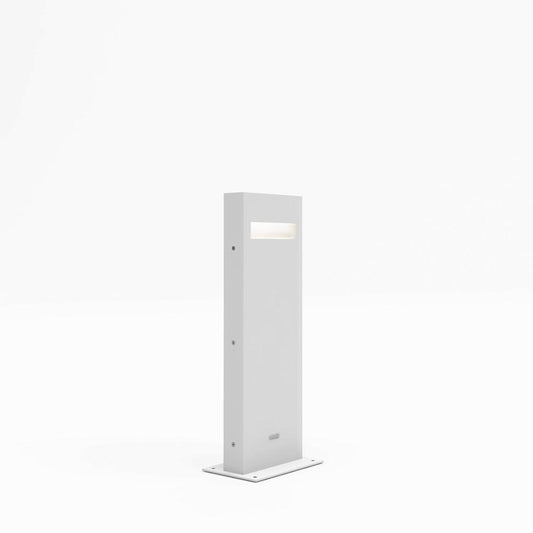 Nuda Small Outdoor LED Bollard - White Finish