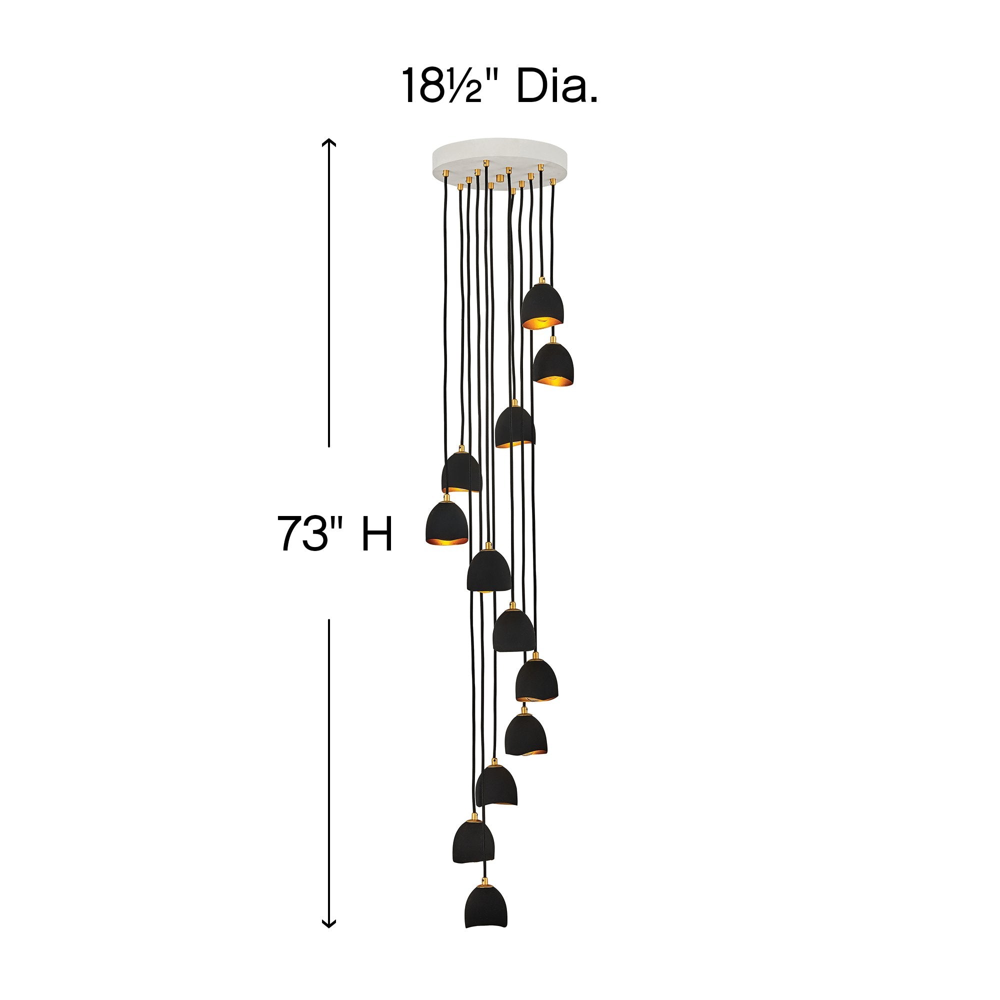 Nula Multi Light Pendant - Diagram