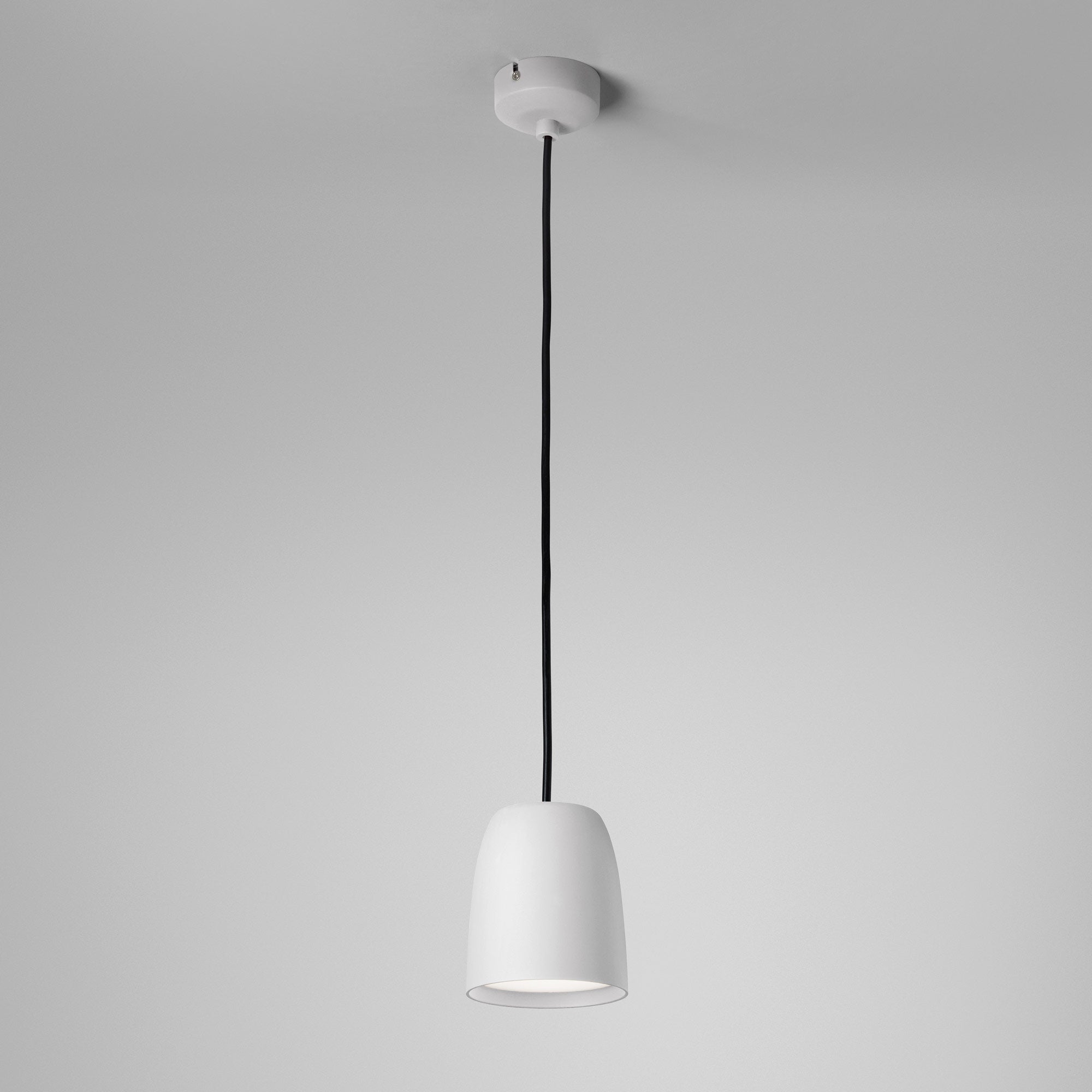 Nut LED Mini Pendant - Textured White Finish