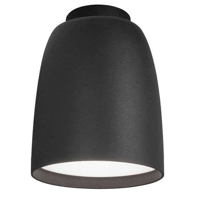 Nut LED Outdoor Flush Mount - Textured Black Finish