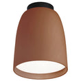 Load image into Gallery viewer, Nut LED Outdoor Flush Mount - Textured Terracotta Finish
