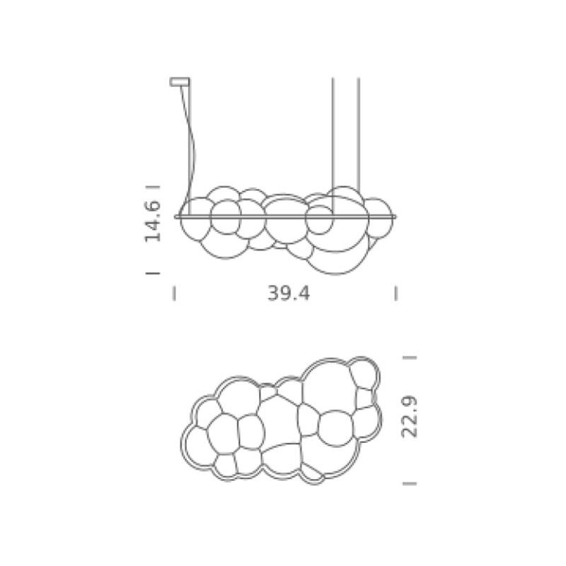 Nuvola Minor LED Pendant - Diagram