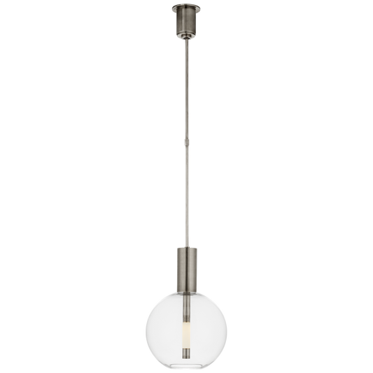 Nye Globe Pendant - Antique Nickel