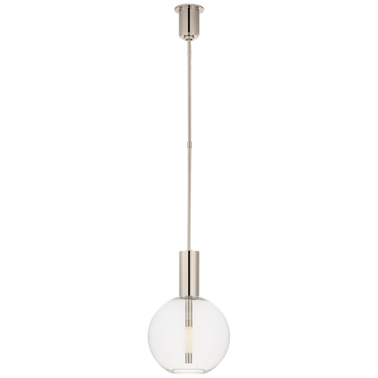 Nye Globe Pendant - Polished Nickel