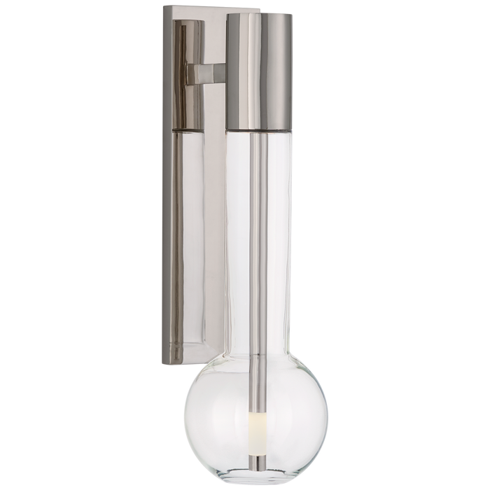 Nye Small Bracketed Sconce - Polished Nickel