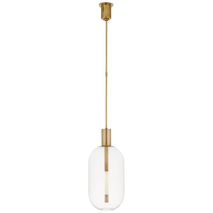 Nye Tall Pendant - Antique Burnished Brass