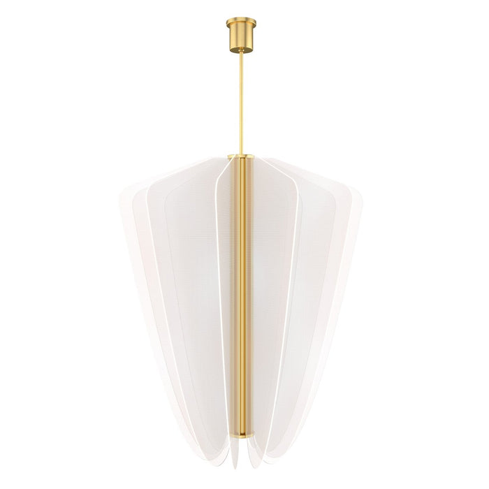 Nyra Large Chandelier - Natural Brass Finish