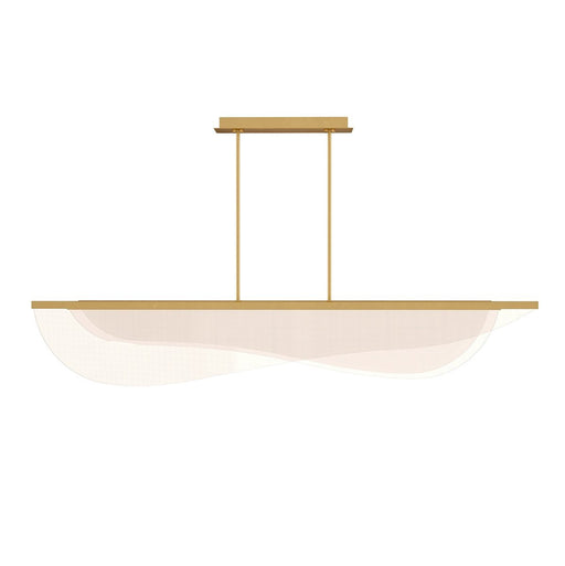 Nyra 60 Linear Suspension - Plated Brass Finish