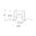 Load image into Gallery viewer, Oculux 3.5" LED Dead Front Open Reflector Warm Dim Trim - Diagram
