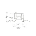 Load image into Gallery viewer, Oculux 3.5" LED Round Open Reflector Trim - Diagram
