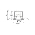 Load image into Gallery viewer, Oculux 3.5" LED Square Open Reflector Trim - Diagram
