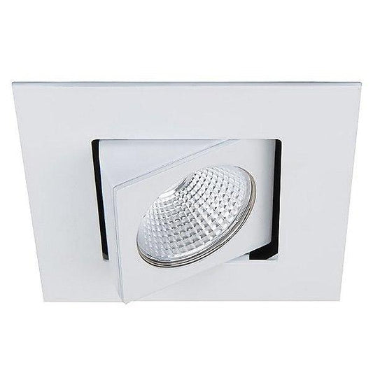 Oculux 3.5" LED Square Open Reflector Warm Dim Trim - White Finish