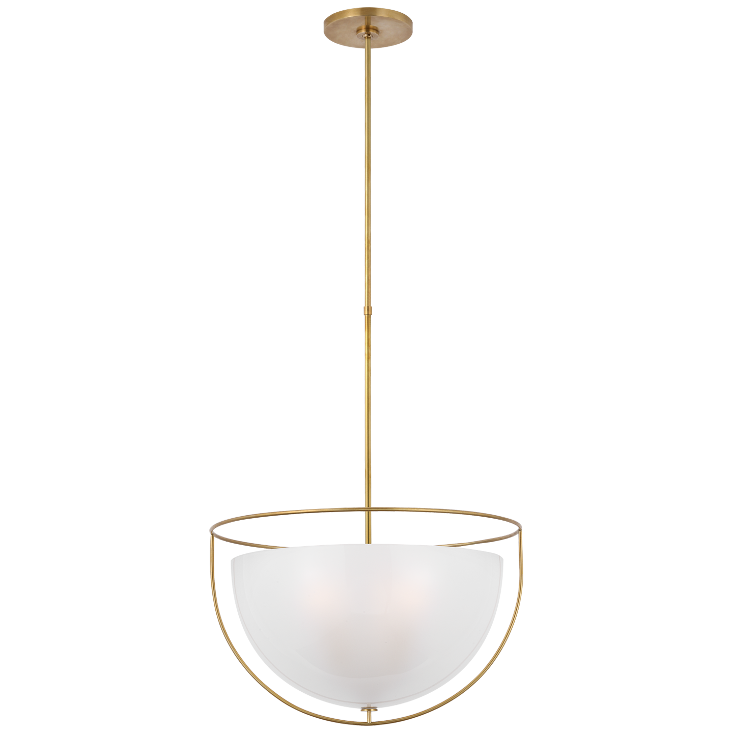 Odeon Large Pendant - Hand-Rubbed Antique Brass Finish