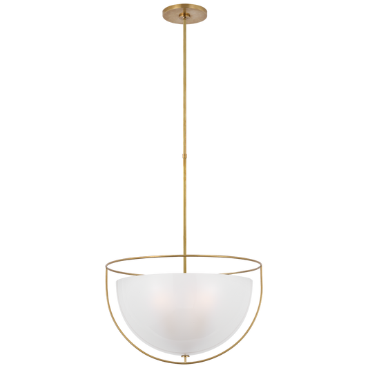 Odeon Large Pendant - Hand-Rubbed Antique Brass Finish