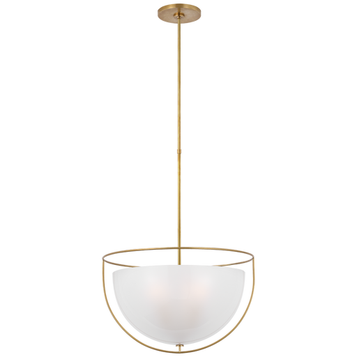 Odeon Large Pendant - Hand-Rubbed Antique Brass Finish