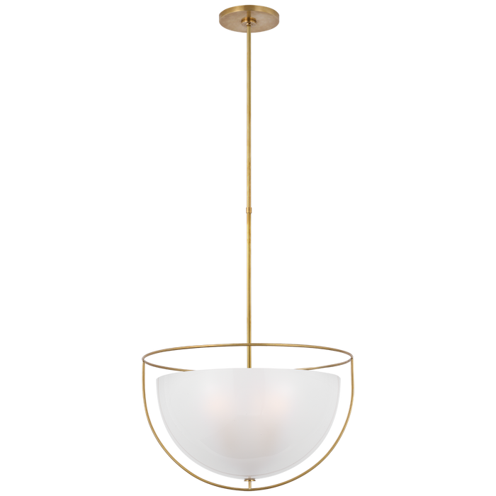 Odeon Large Pendant - Hand-Rubbed Antique Brass Finish