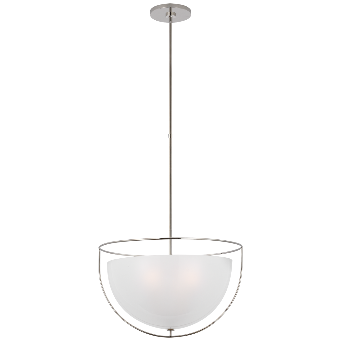 Odeon Large Pendant - Polished Nickel Finish