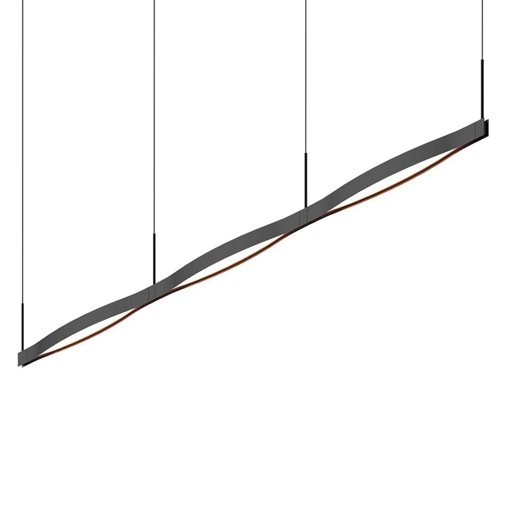 Ola Triple Linear LED Pendant - Satin Black