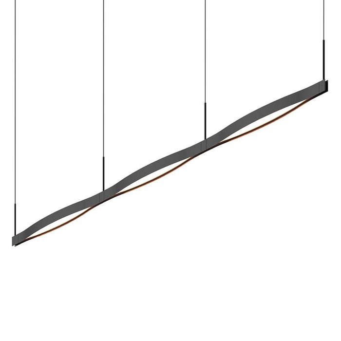 Ola Triple Linear LED Pendant - Satin Black