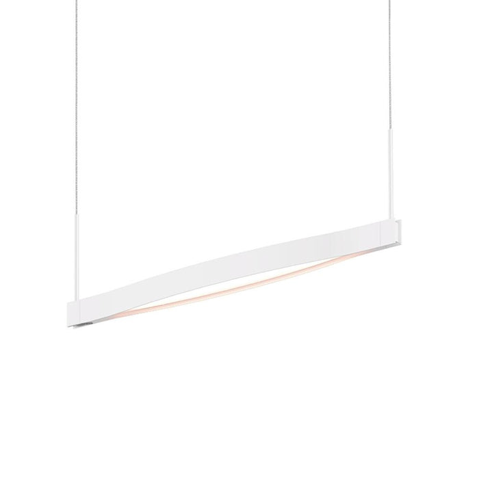 Ola Single Linear LED Pendant - Satin White
