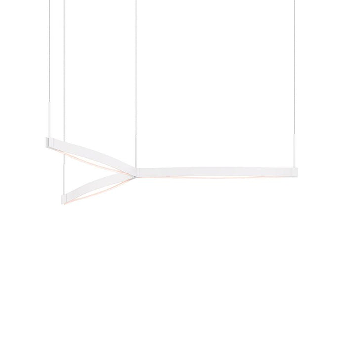 Ola Tri-Star LED Pendant - Satin White