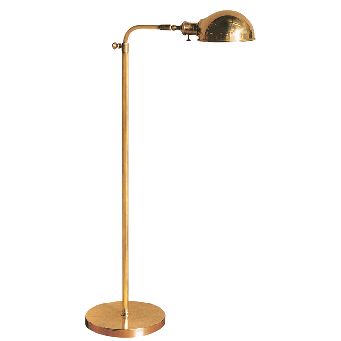 Old Pharmacy Floor Lamp - Hand Rubbed Antique Brass Finish