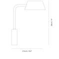 Load image into Gallery viewer, Olo Wu LED Wall Sconce - Diagram
