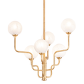 Load image into Gallery viewer, Onyx Small Chandelier - Gold Leaf Finish
