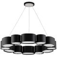 Load image into Gallery viewer, Opal Chandelier - Soft Black Stainless Steel
