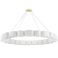 Load image into Gallery viewer, Opal Chandelier - Soft White Vintage Brass
