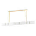 Load image into Gallery viewer, Opal Linear Suspension - Soft White Vintage Brass
