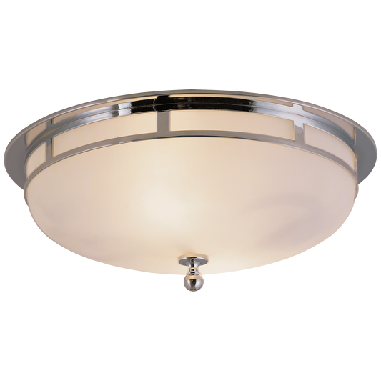 Openwork Large Flush Mount - Chrome Finish