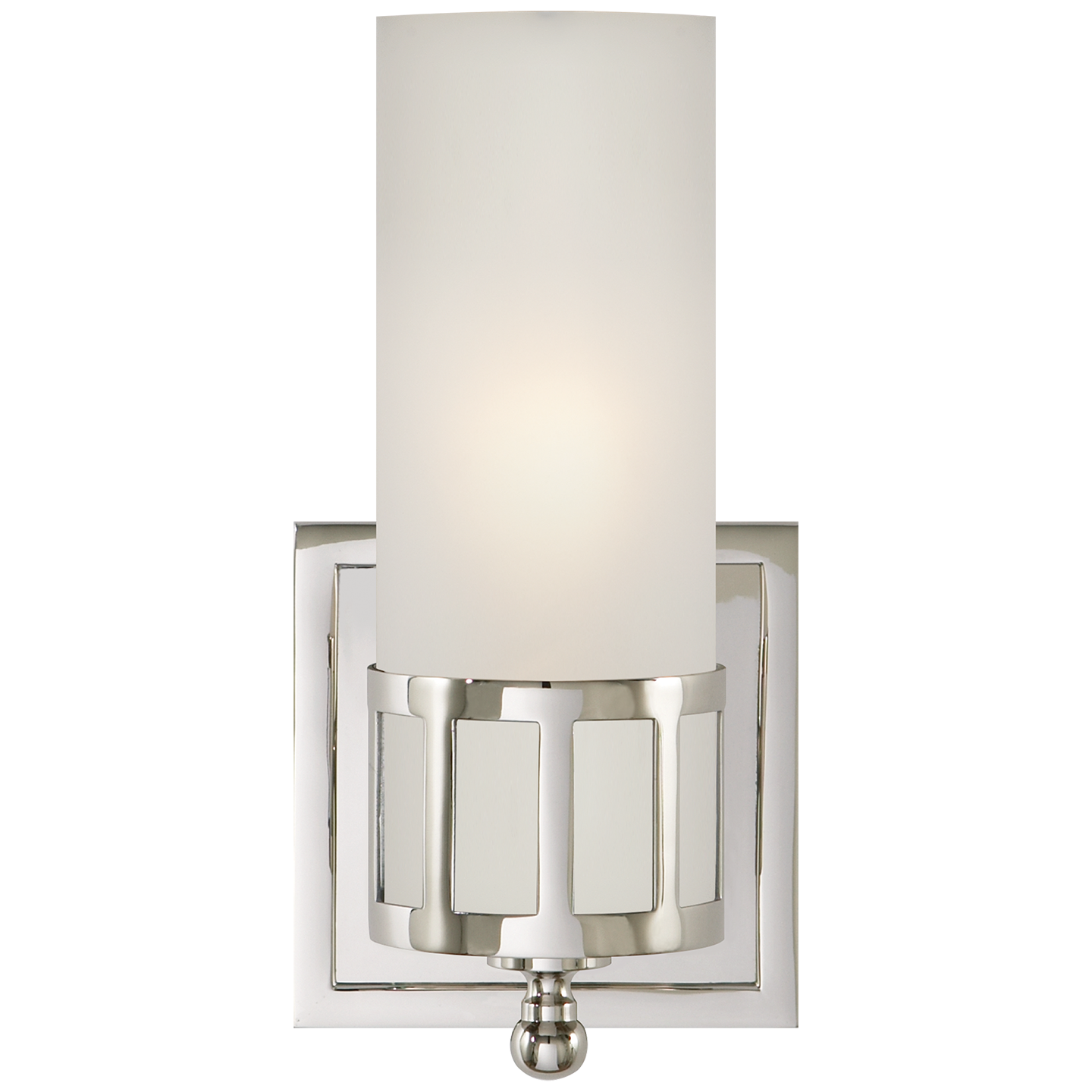 Openwork Single Sconce - Polished Nickel Finish