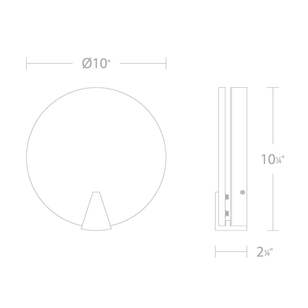 Ophelia LED Wall Sconce - Diagram