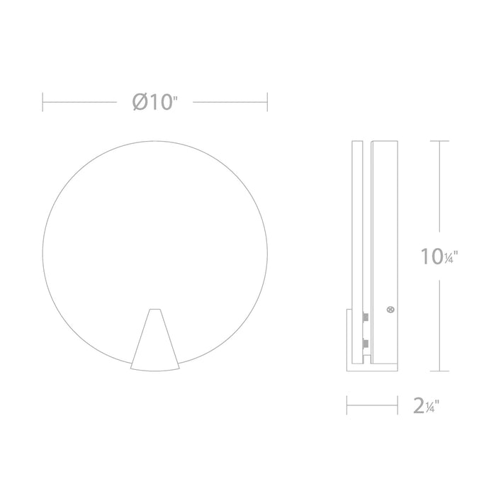 Ophelia LED Wall Sconce - Diagram