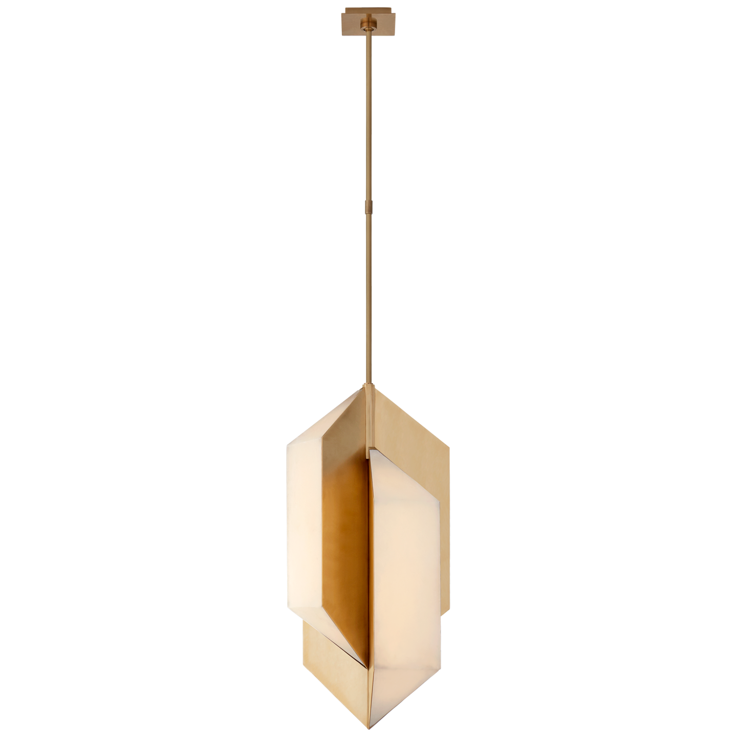 Ophelion Medium Pendant - Antique-Burnished Brass Finish