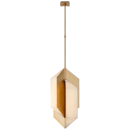 Ophelion Medium Pendant - Antique-Burnished Brass Finish