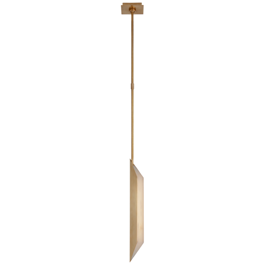 Ophelion Mini Narrow Pendant - Antique-Burnished Brass Finish