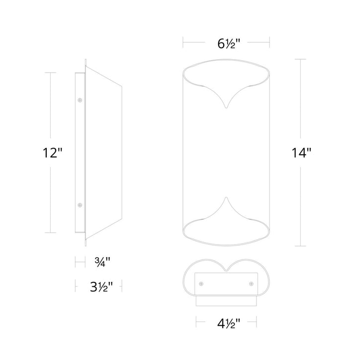Opus Wall Sconce - Diagram