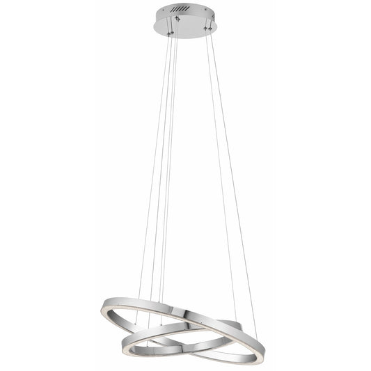 Opus LED 2-Tier Pendant - Chrome