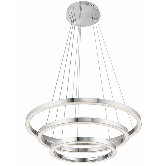 Opus LED 3-Tier Pendant - Chrome
