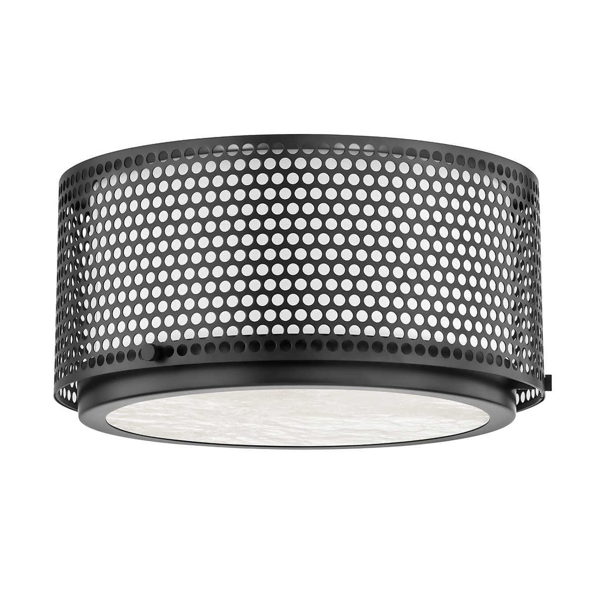 Oracle Large Flush Mount - Black Brass Finish